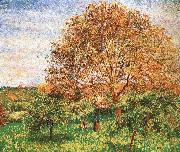 Camille Pissarro Red sky under the apple tree Germany oil painting artist